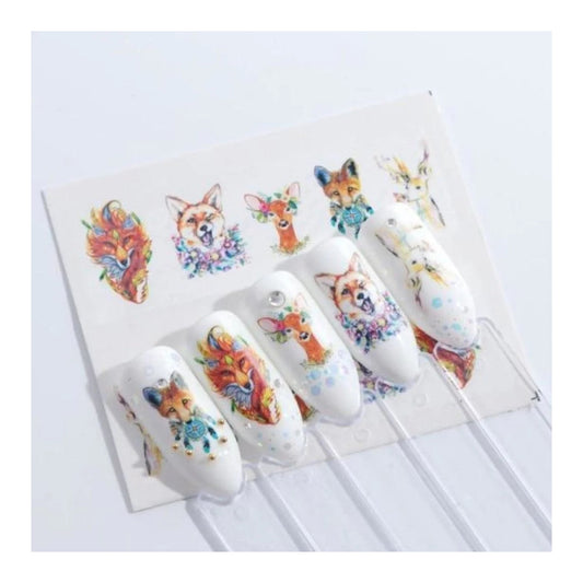 1 Sheet Nail Water Transfer Sticker Cartoon Flamingo Cute Animal Designs Nail Art Slider Manicure - STZ659 - Asia Sell