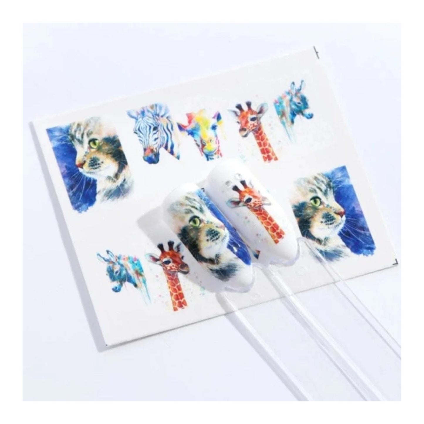 1 Sheet Nail Water Transfer Sticker Cartoon Flamingo Cute Animal Designs Nail Art Slider Manicure - STZ661 - Asia Sell