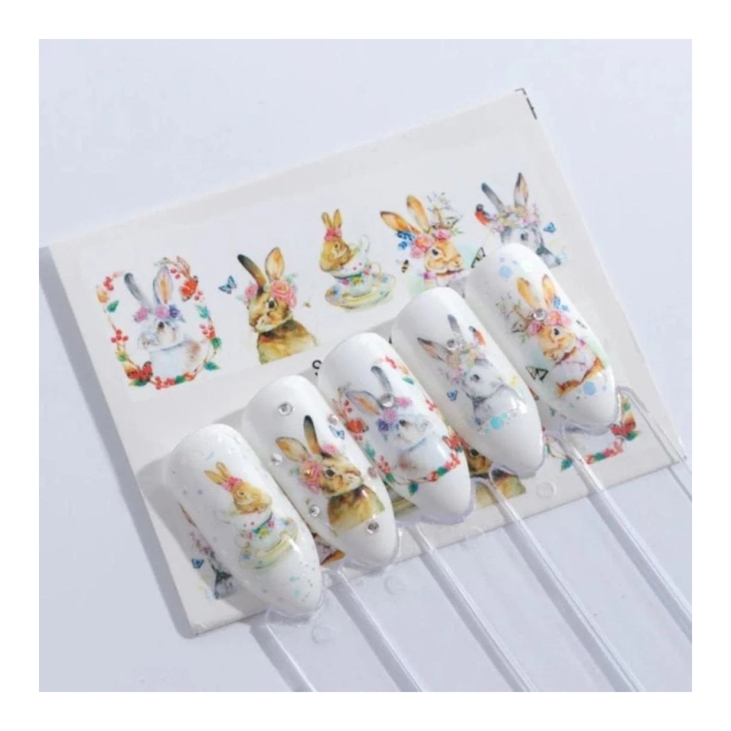 1 Sheet Nail Water Transfer Sticker Cartoon Flamingo Cute Animal Designs Nail Art Slider Manicure - STZ662 - Asia Sell