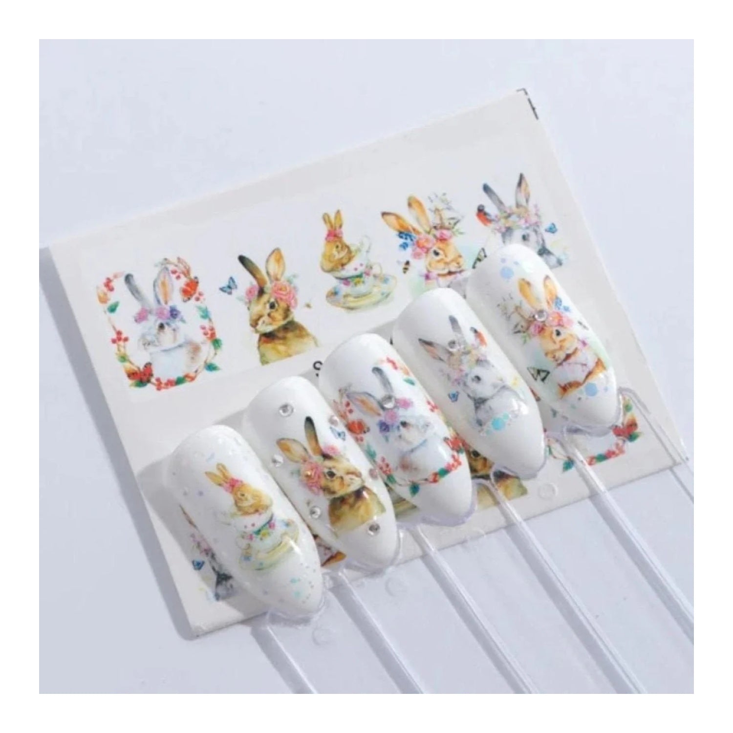 1 Sheet Nail Water Transfer Sticker Cartoon Flamingo Cute Animal Designs Nail Art Slider Manicure - STZ662 - Asia Sell