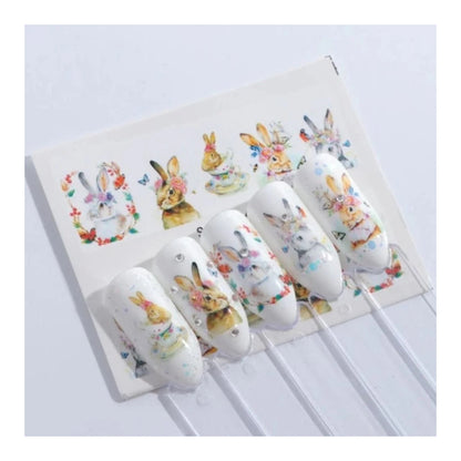 1 Sheet Nail Water Transfer Sticker Cartoon Flamingo Cute Animal Designs Nail Art Slider Manicure - STZ662 - Asia Sell