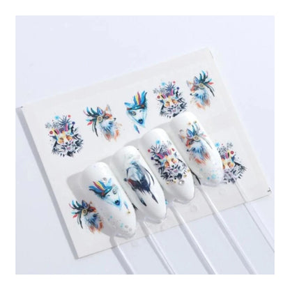 1 Sheet Nail Water Transfer Sticker Cartoon Flamingo Cute Animal Designs Nail Art Slider Manicure - STZ663 - Asia Sell