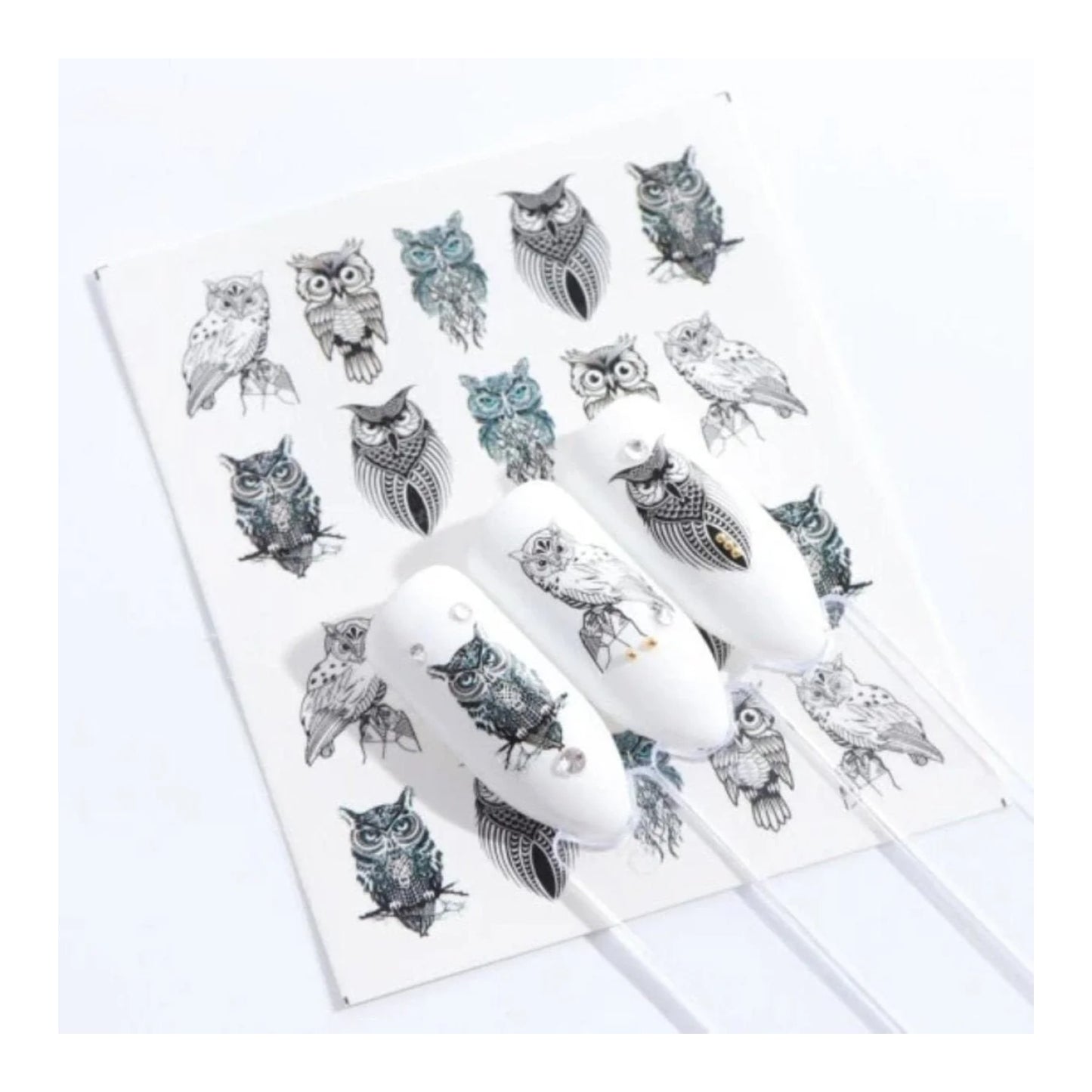 1 Sheet Nail Water Transfer Sticker Cartoon Flamingo Cute Animal Designs Nail Art Slider Manicure - STZ670 - Asia Sell