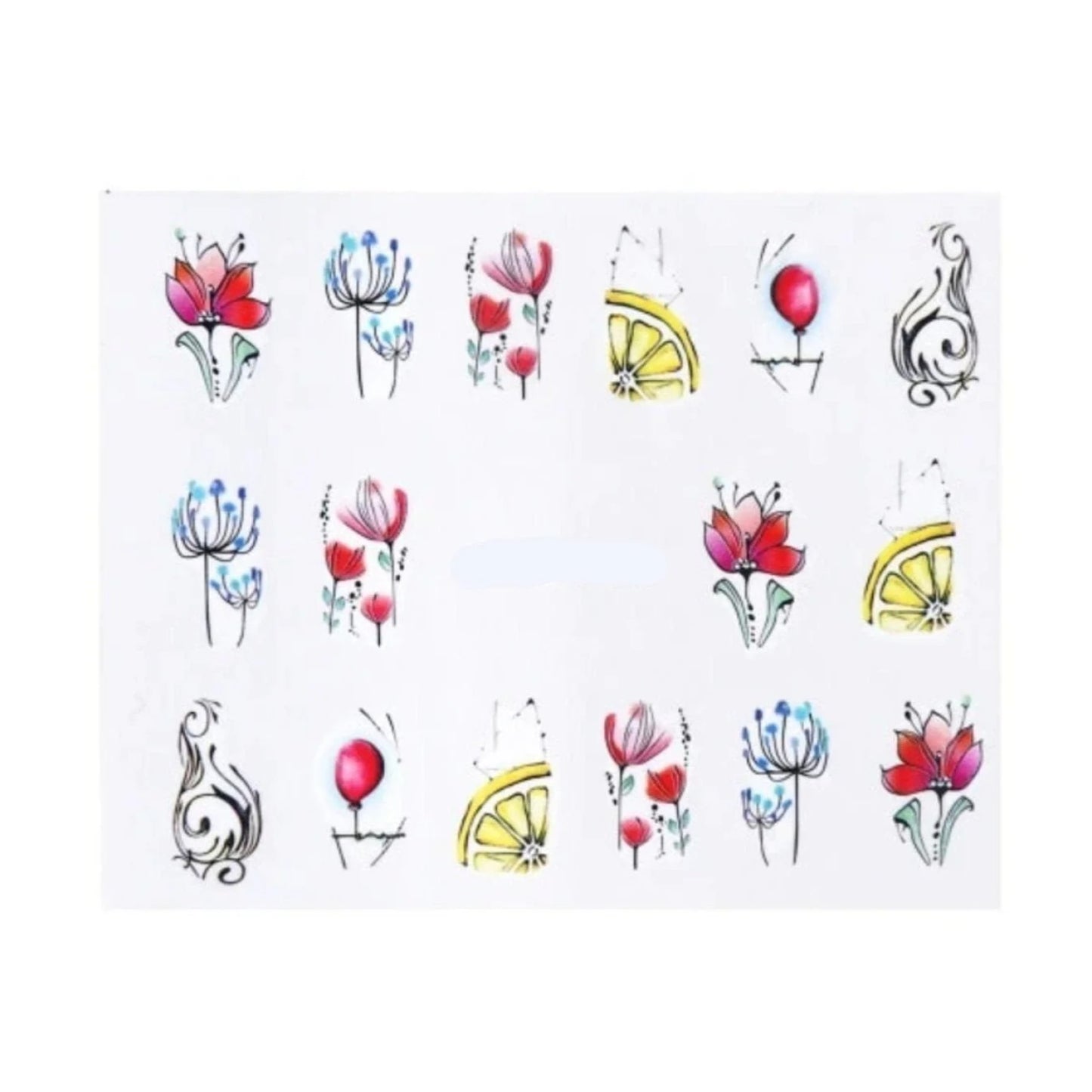 1 Sheet Nail Water Transfer Sticker Cartoon Flamingo Cute Animal Designs Nail Art Slider Manicure - STZ767 - Asia Sell