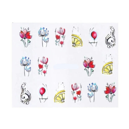 1 Sheet Nail Water Transfer Sticker Cartoon Flamingo Cute Animal Designs Nail Art Slider Manicure - STZ767 - Asia Sell