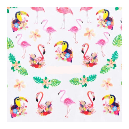 1 Sheet Nail Water Transfer Sticker Cartoon Flamingo Cute Animal Designs Nail Art Slider Manicure - STZ767 - Asia Sell