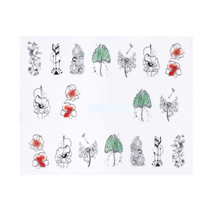 1 Sheet Nail Water Transfer Sticker Cartoon Flamingo Cute Animal Designs Nail Art Slider Manicure - STZ768 - Asia Sell