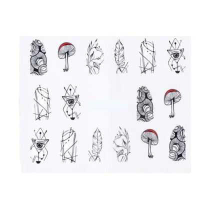 1 Sheet Nail Water Transfer Sticker Cartoon Flamingo Cute Animal Designs Nail Art Slider Manicure - STZ771 - Asia Sell