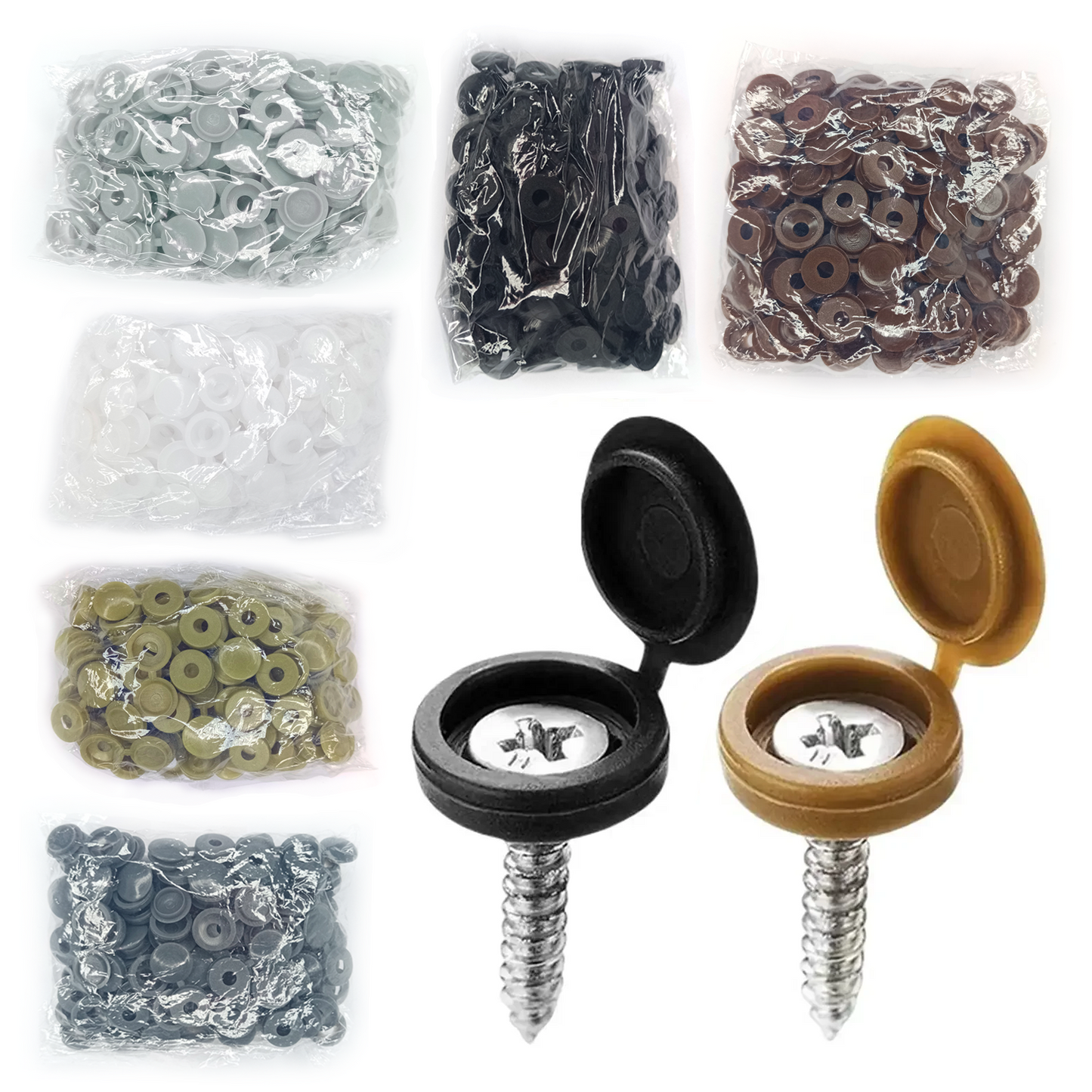 10100pcs Plastic Screw Caps Folding Nail Covers Tool | Main Image | Asia Sell