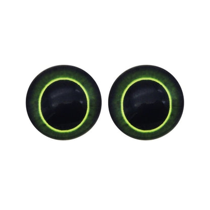 10-40pcs 20mm Doll Owl Animal Glass Eyes Large Pupils Glass Cabochon - 10 - Dark Green - Asia Sell