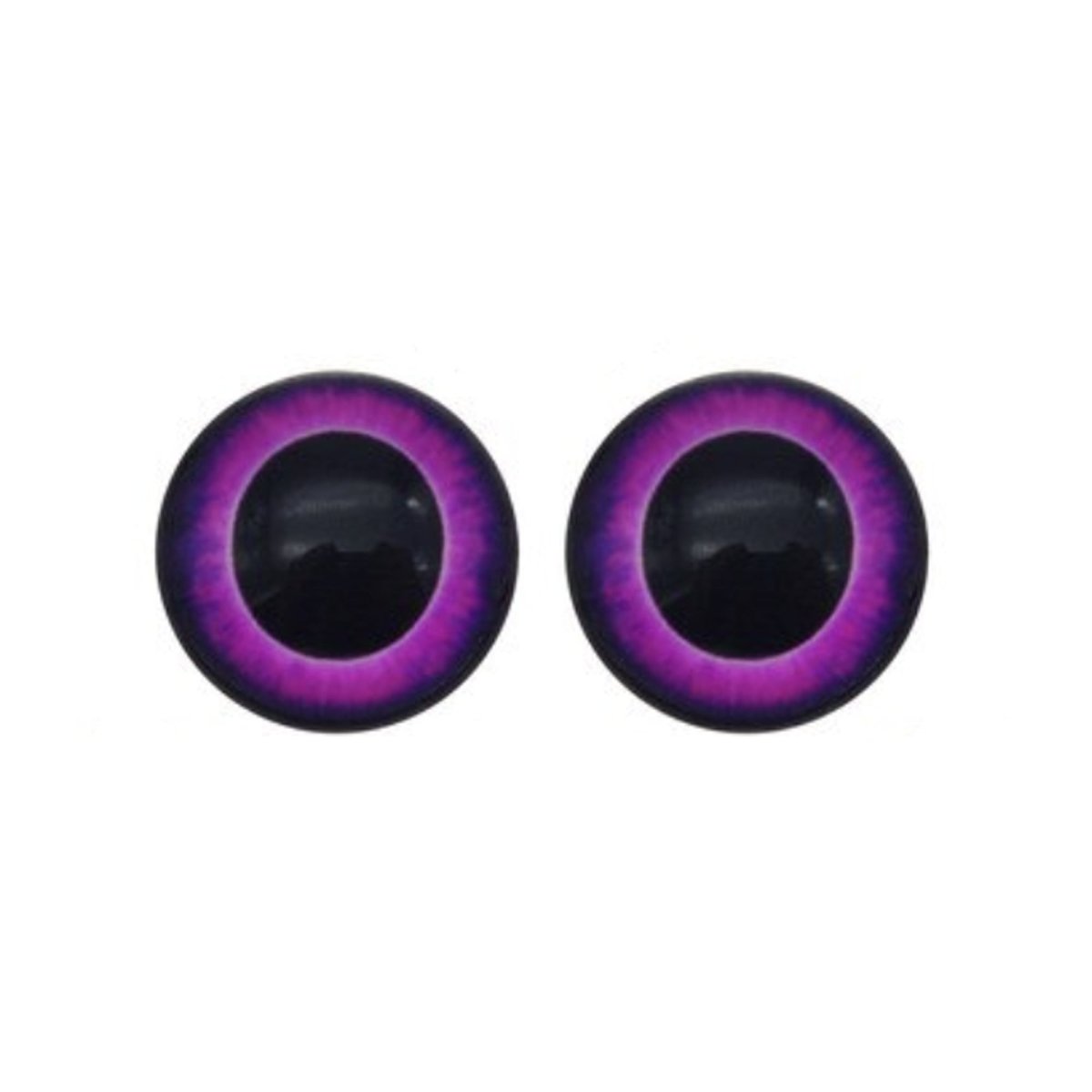 10-40pcs 20mm Doll Owl Animal Glass Eyes Large Pupils Glass Cabochon - 10 - Purple - Asia Sell