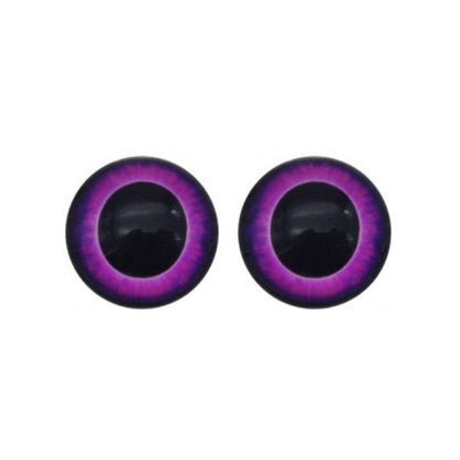 10-40pcs 20mm Doll Owl Animal Glass Eyes Large Pupils Glass Cabochon - 10 - Purple - Asia Sell