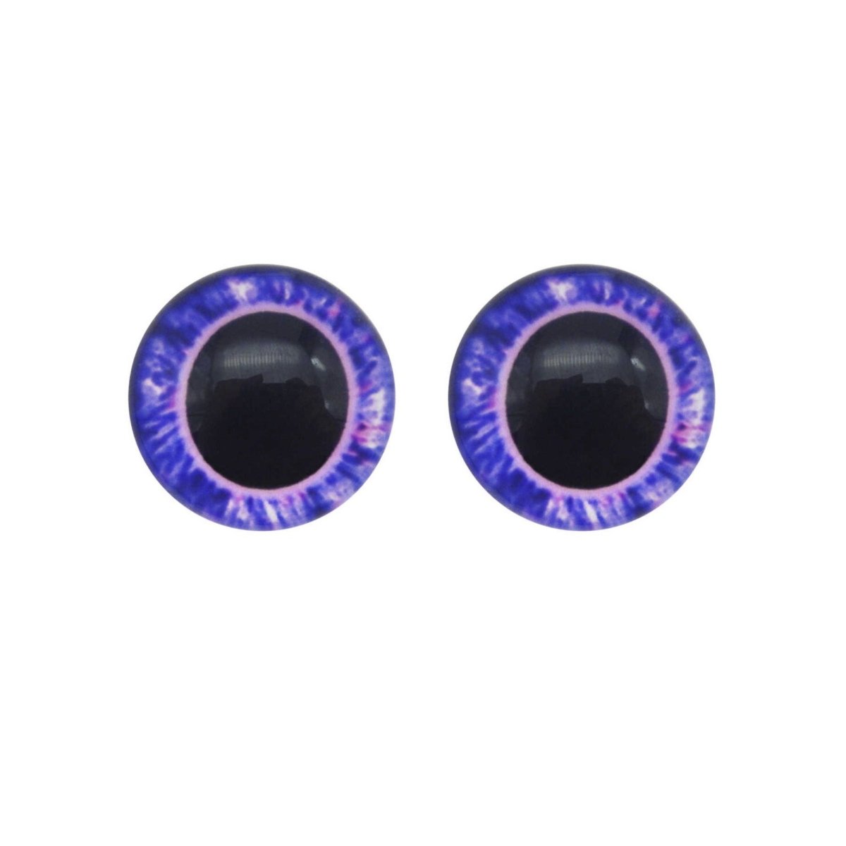 10-40pcs 20mm Doll Owl Animal Glass Eyes Large Pupils Glass Cabochon - 10 - Purple Pink - Asia Sell
