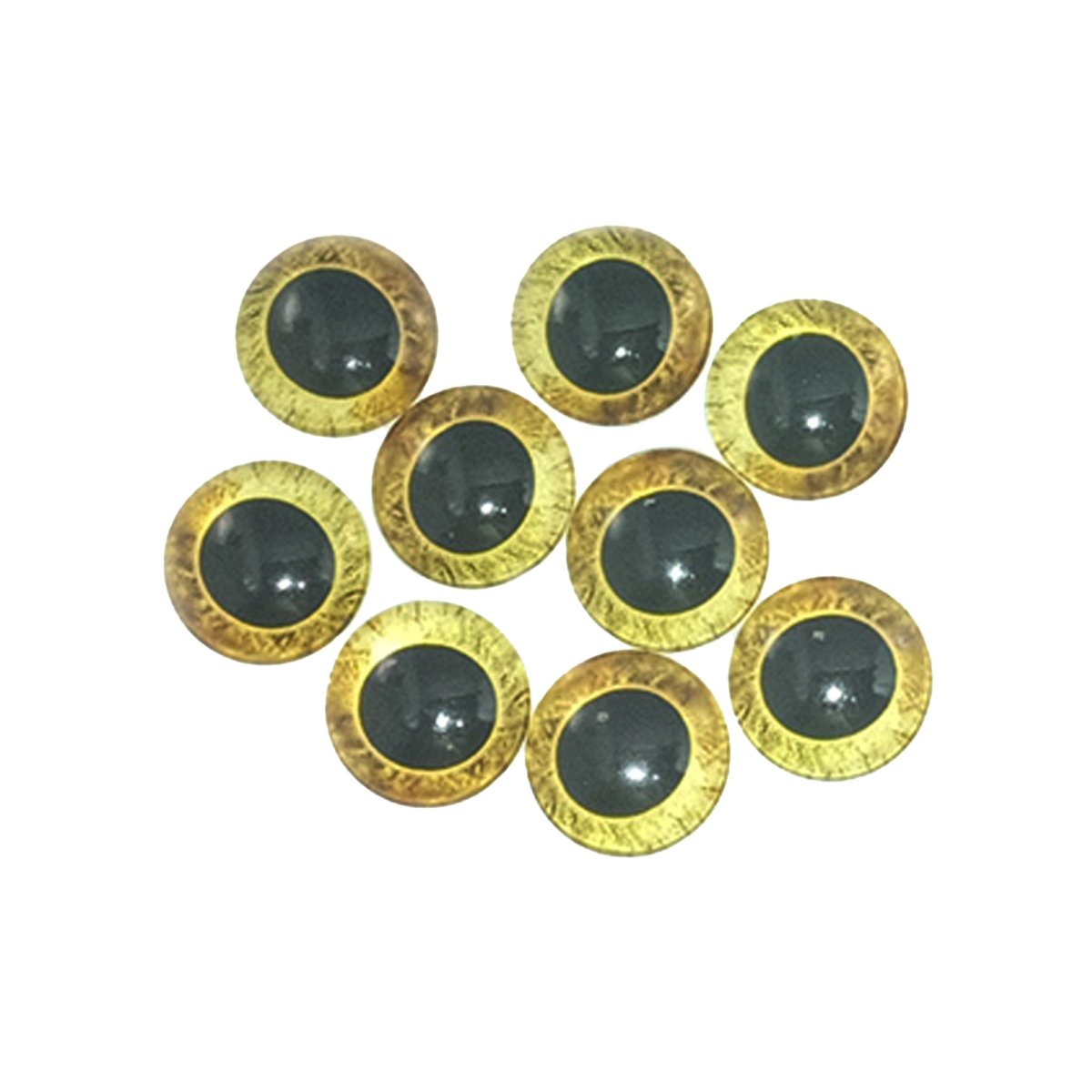 10-40pcs 20mm Doll Owl Animal Glass Eyes Large Pupils Glass Cabochon - 10 - Yellow - Asia Sell
