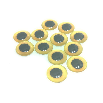 10-40pcs 20mm Doll Owl Animal Glass Eyes Large Pupils Glass Cabochon - 10 - Yellow - Asia Sell