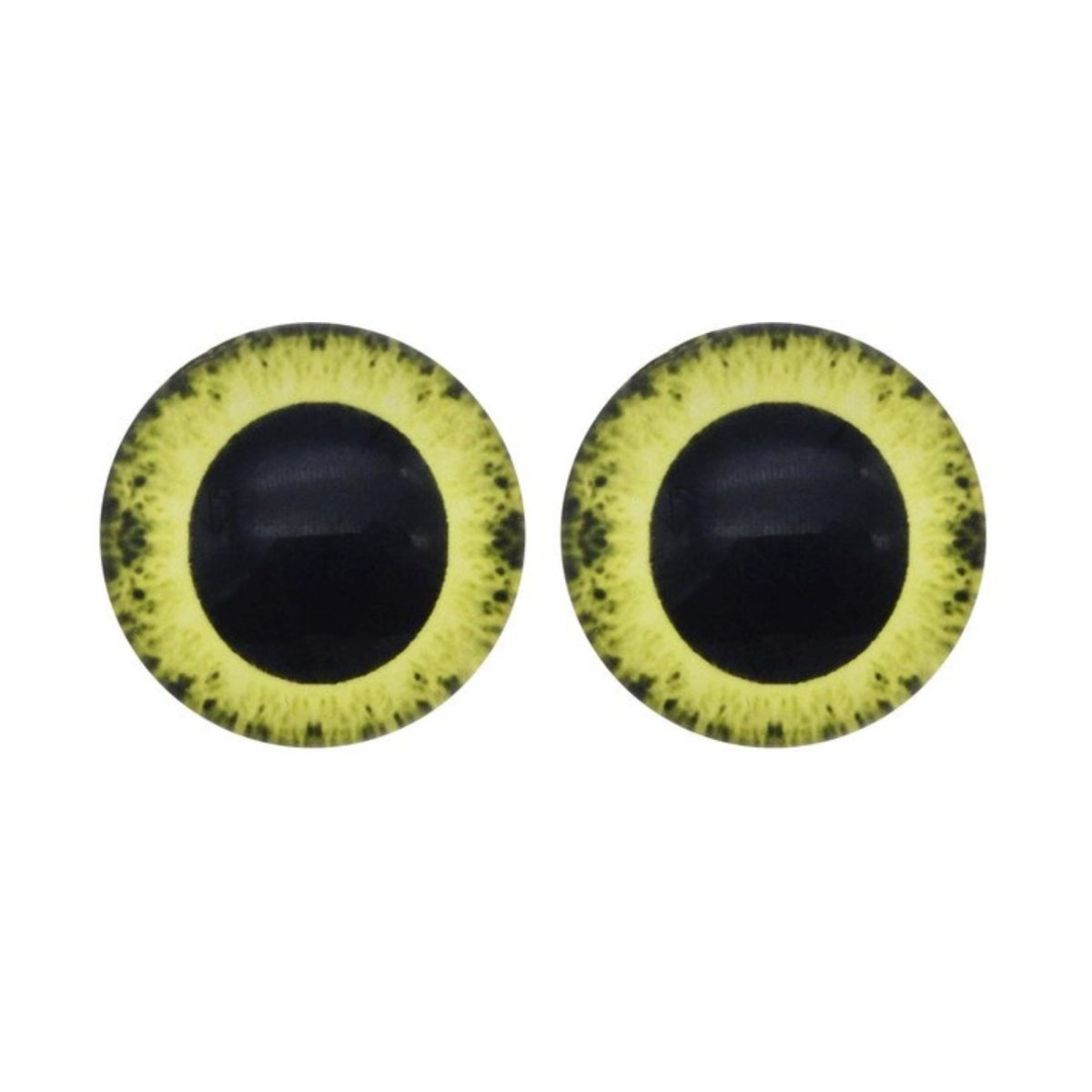 10-40pcs 20mm Doll Owl Animal Glass Eyes Large Pupils Glass Cabochon - 10 - Yellow Green - Asia Sell