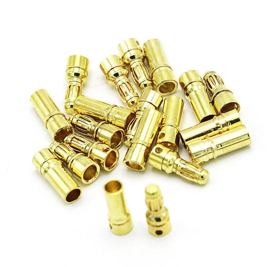 10 Pairs 3.5mm Gold Bullet Banana Connector Plug For ESC Battery Motor - - Asia Sell