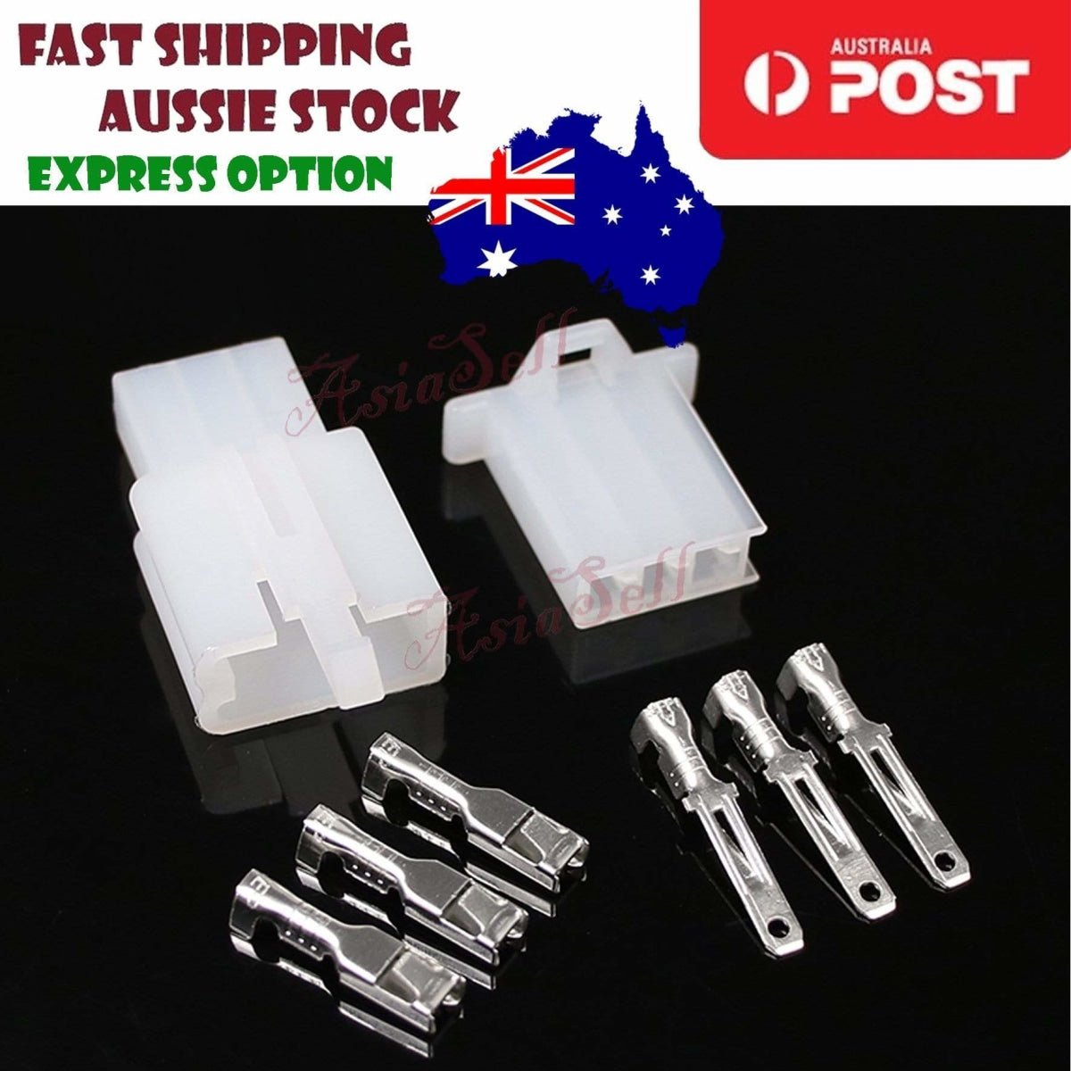10 Sets 2.8mm 2/3/4/6/9 Pin Automotive 2.8 Connector Male Female Cable Terminal - 3 Pin - - Asia Sell
