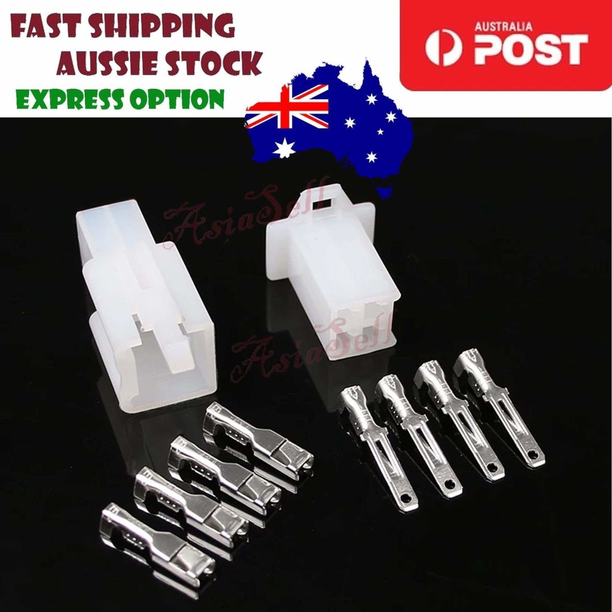 10 Sets 2.8mm 2/3/4/6/9 Pin Automotive 2.8 Connector Male Female Cable Terminal - 4 Pin - - Asia Sell