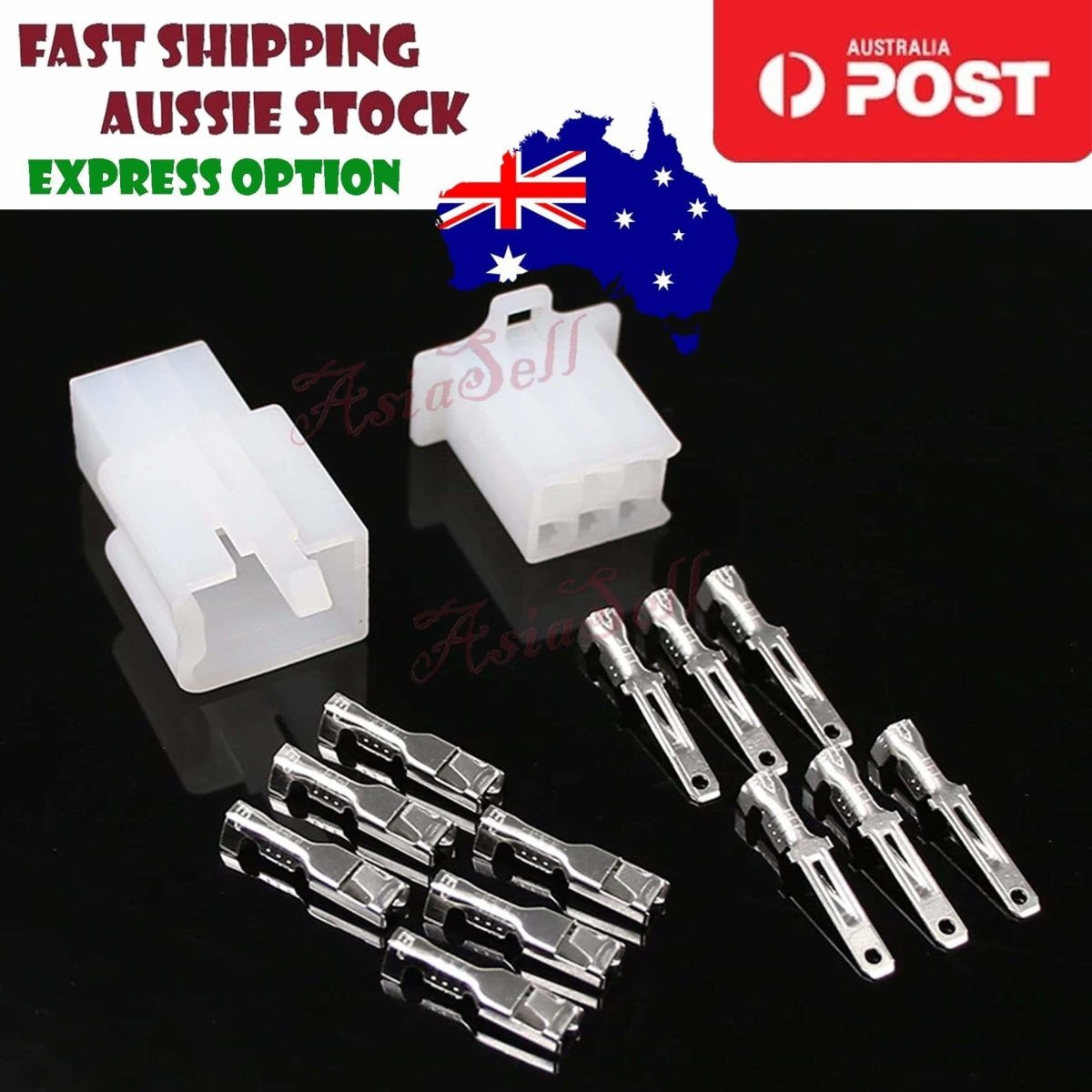 10 Sets 2.8mm 2/3/4/6/9 Pin Automotive 2.8 Connector Male Female Cable Terminal - 6 Pin - - Asia Sell