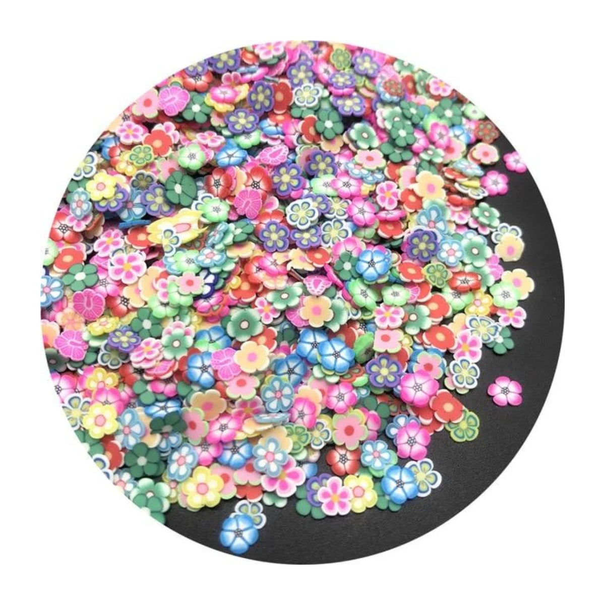 1000Pcs 3-6Mm Mixed Fruit Animal Clay Beads Decoration Crafts Scrapbook Nail Art 03 - Tube Cuts