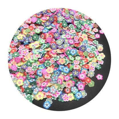 1000Pcs 3-6Mm Mixed Fruit Animal Clay Beads Decoration Crafts Scrapbook Nail Art 03 - Tube Cuts
