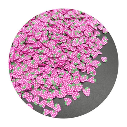 1000Pcs 3-6Mm Mixed Fruit Animal Clay Beads Decoration Crafts Scrapbook Nail Art - Tube Cuts