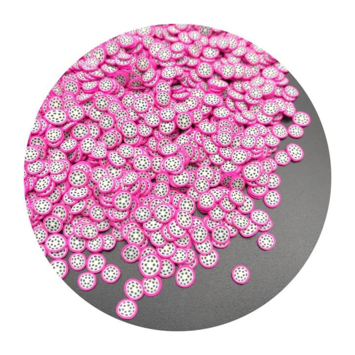 1000Pcs 3-6Mm Mixed Fruit Animal Clay Beads Decoration Crafts Scrapbook Nail Art - Tube Cuts