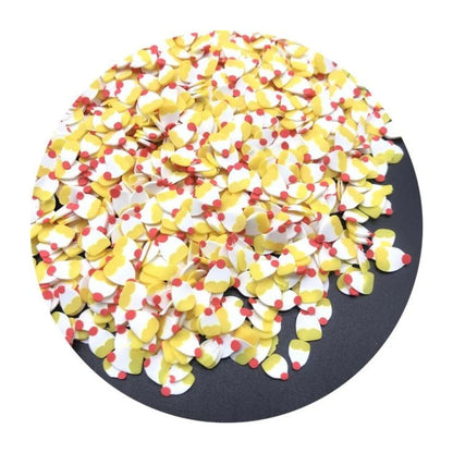 1000Pcs 3-6Mm Mixed Fruit Animal Clay Beads Decoration Crafts Scrapbook Nail Art - Tube Cuts