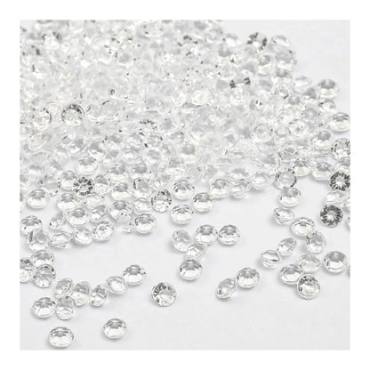 1000pcs 4.2mm Acrylic Diamond Crystal Bling Transparent For Wedding Party Decoration Table Scatter Bead - clear - 4.2mm - Asia Sell