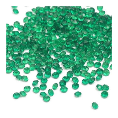 1000pcs 4.2mm Acrylic Diamond Crystal Bling Transparent For Wedding Party Decoration Table Scatter Bead - dark green - 4.2mm - Asia Sell