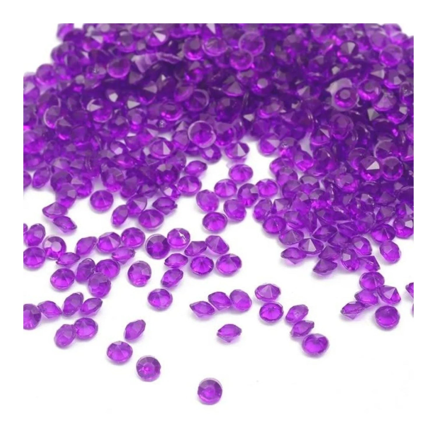 1000pcs 4.2mm Acrylic Diamond Crystal Bling Transparent For Wedding Party Decoration Table Scatter Bead - dark purple - 4.2mm - Asia Sell