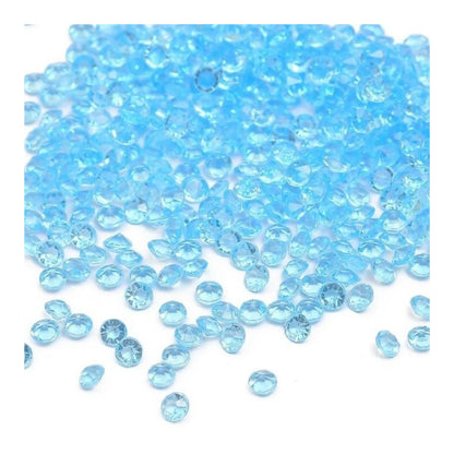 1000pcs 4.2mm Acrylic Diamond Crystal Bling Transparent For Wedding Party Decoration Table Scatter Bead - light blue - 4.2mm - Asia Sell