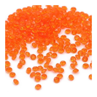 1000pcs 4.2mm Acrylic Diamond Crystal Bling Transparent For Wedding Party Decoration Table Scatter Bead - orangey red - 4.2mm - Asia Sell