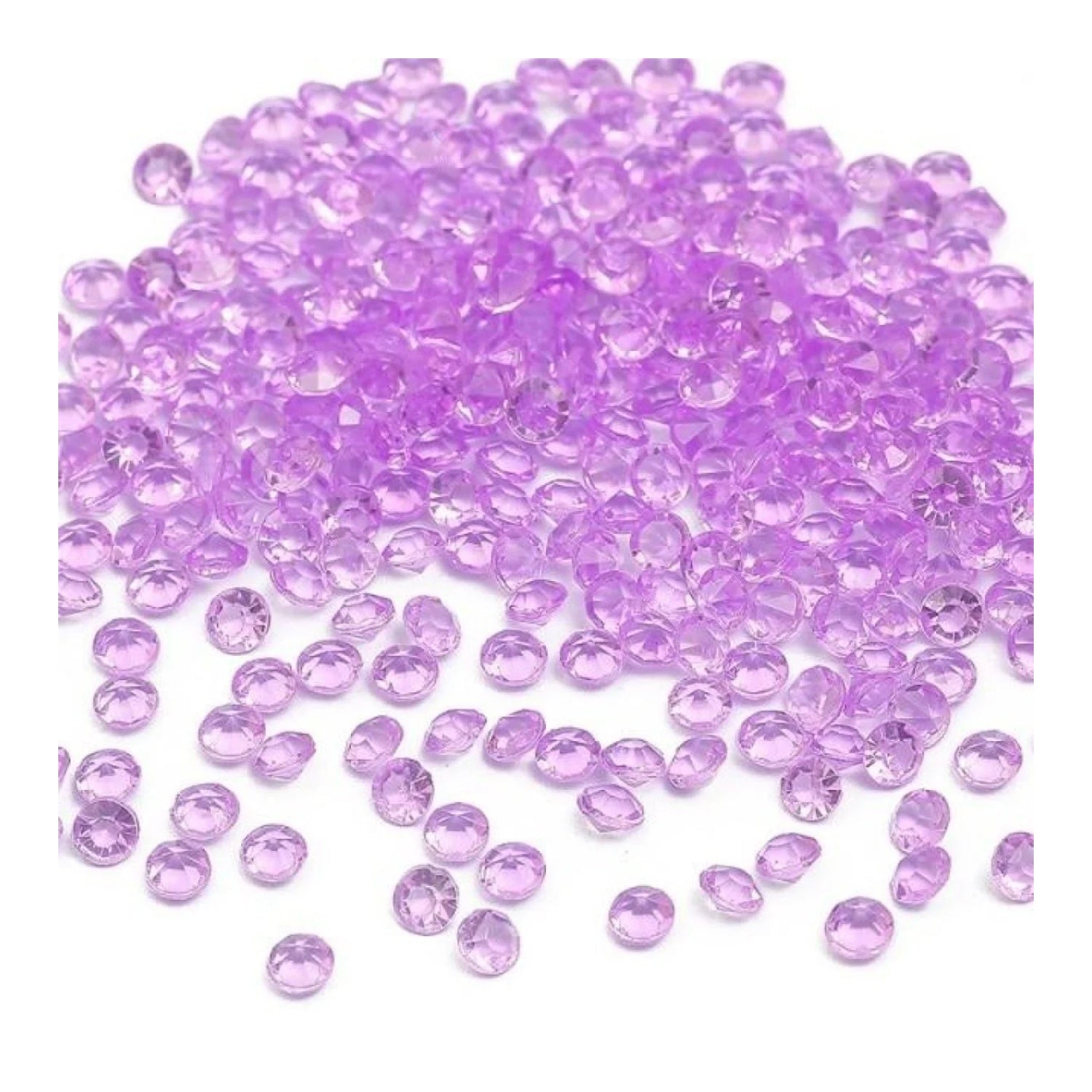 1000pcs 4.2mm Acrylic Diamond Crystal Bling Transparent For Wedding Party Decoration Table Scatter Bead - purple - 4.2mm - Asia Sell