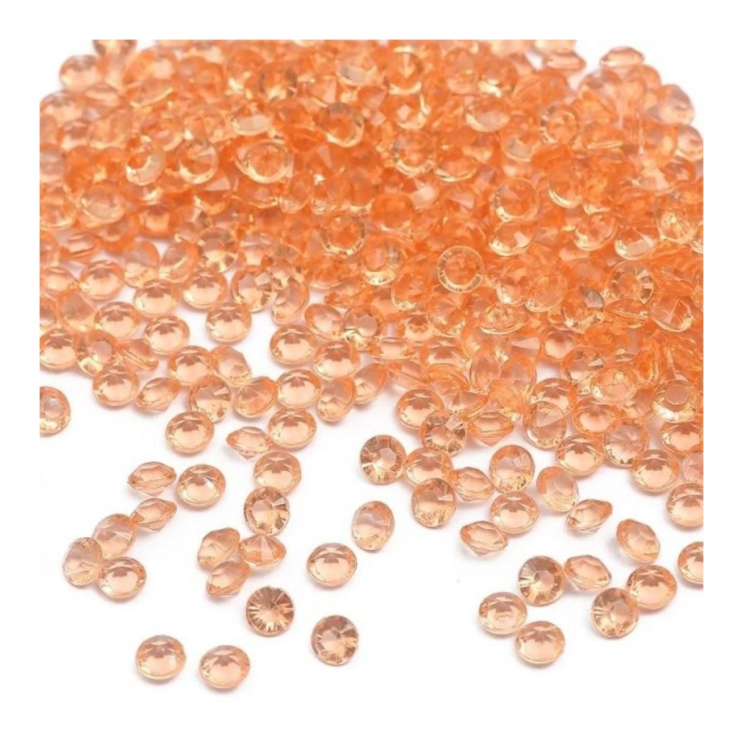 1000pcs 4.2mm Acrylic Diamond Crystal Bling Transparent For Wedding Party Decoration Table Scatter Bead - rose gold - 4.2mm - Asia Sell