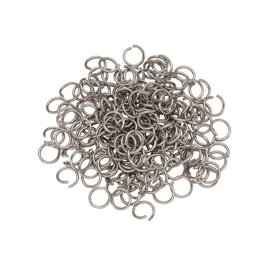1000pcs 4/5/6/7/8/9/10mm Stainless Steel Jump Rings Open Jump Rings Metal Jewellery Making DIY Keyring Small - 4x0.5mm - - Asia Sell
