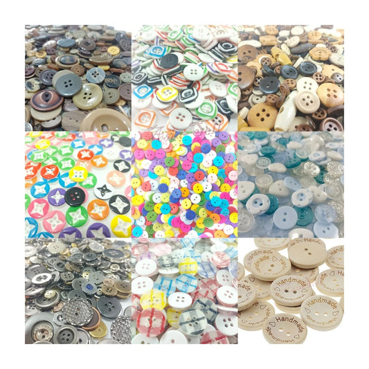 1000pcs Button Clothing Buttons Wood or Resin Scrapbooking Crafts Mixed Sets