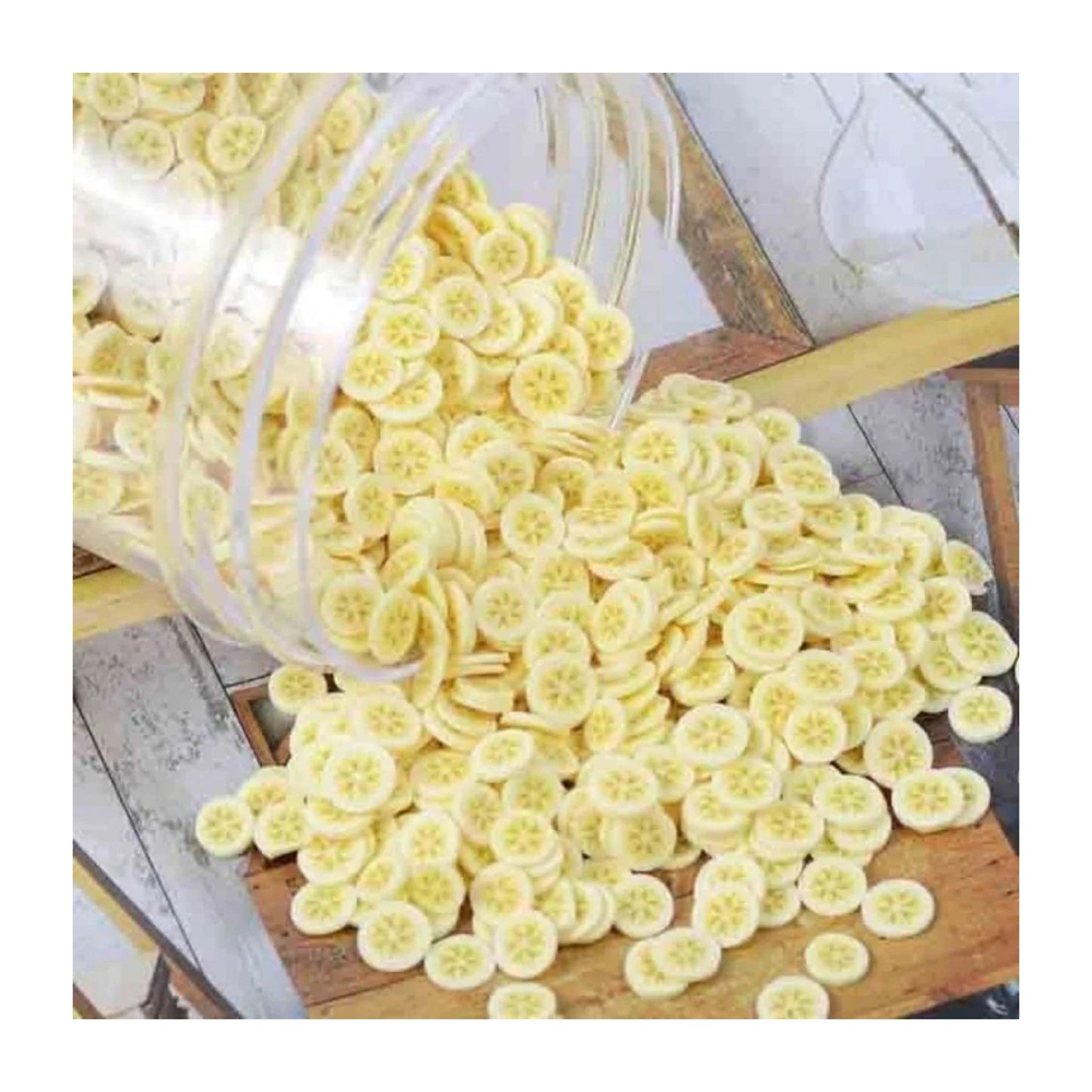 1000pcs Fruit Slice Nail Art Slices Charms 10g Decorations - Bananas - Asia Sell