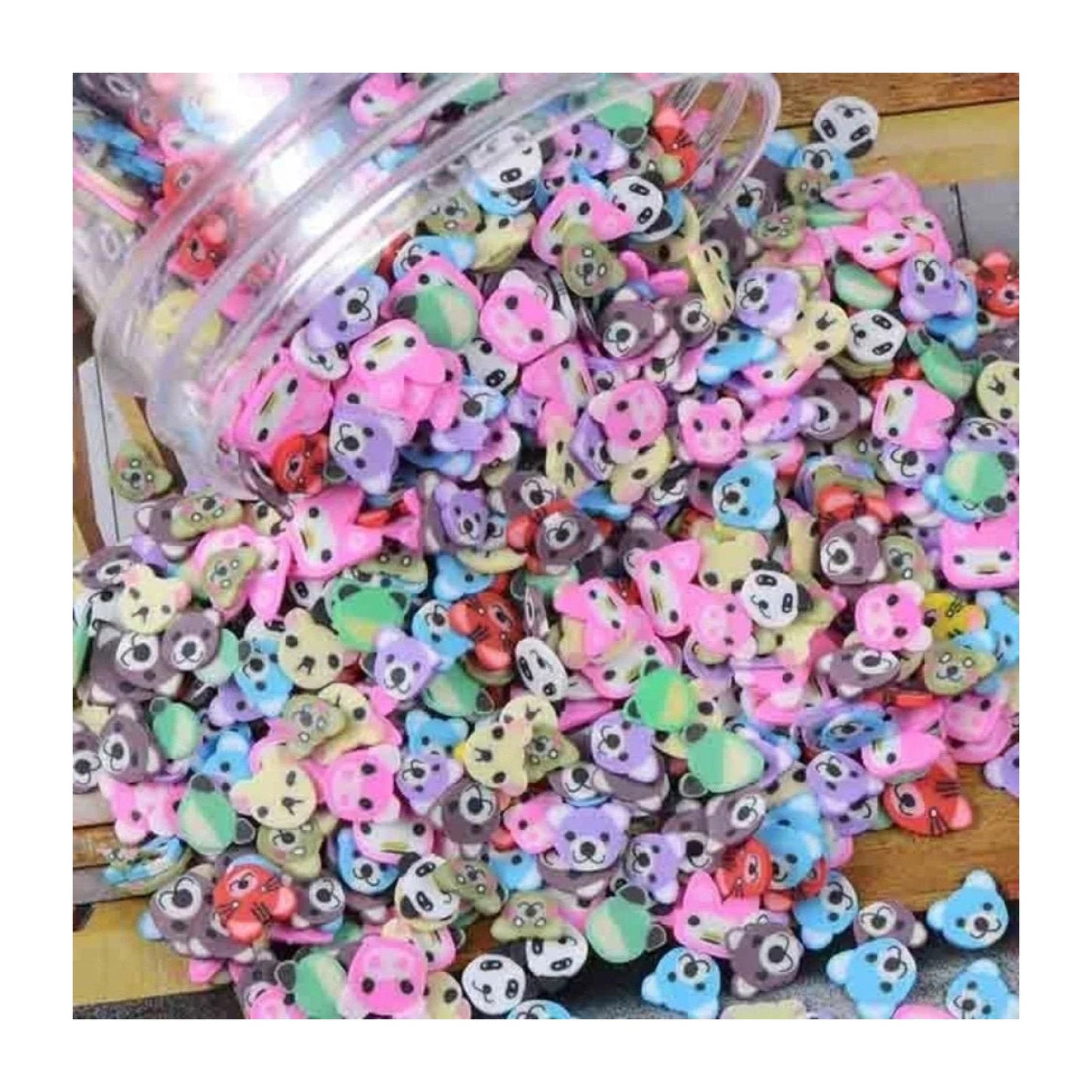 1000pcs Fruit Slice Nail Art Slices Charms 10g Decorations - Bears - Asia Sell