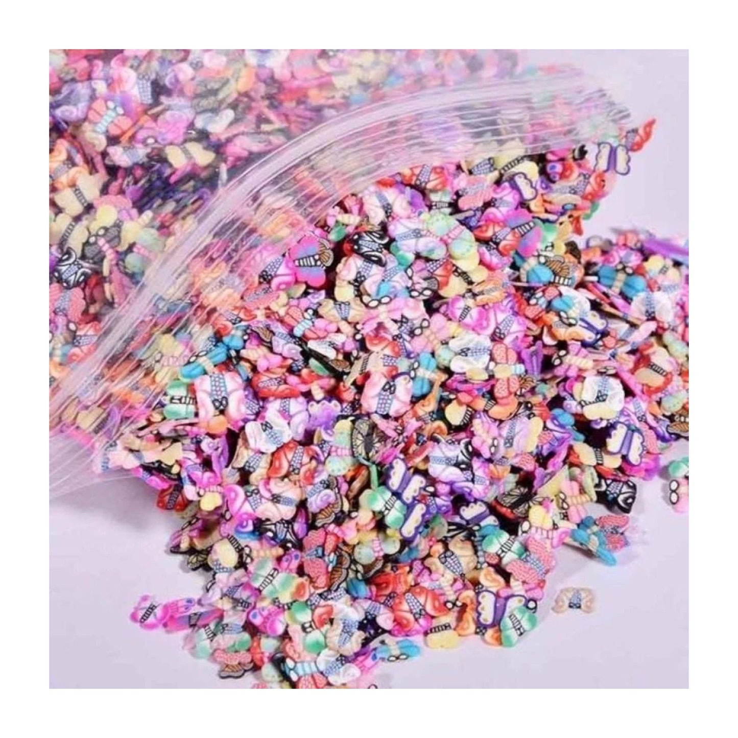 1000pcs Fruit Slice Nail Art Slices Charms 10g Decorations - Butterflies - Asia Sell