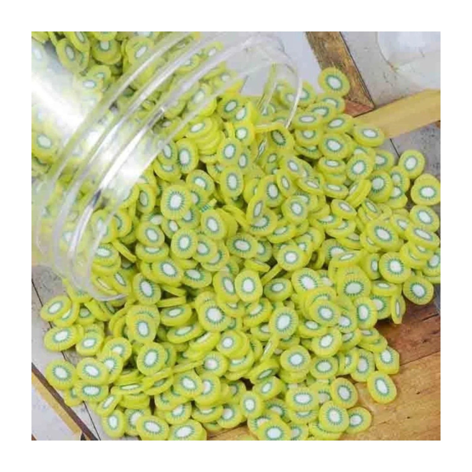 1000pcs Fruit Slice Nail Art Slices Charms 10g Decorations - Kiwi fruit - Asia Sell