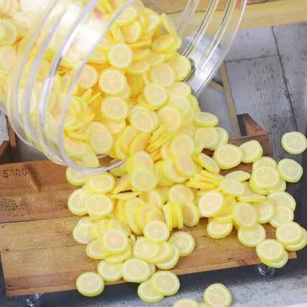 1000pcs Fruit Slice Nail Art Slices Charms 10g Decorations - Lemons - - Asia Sell