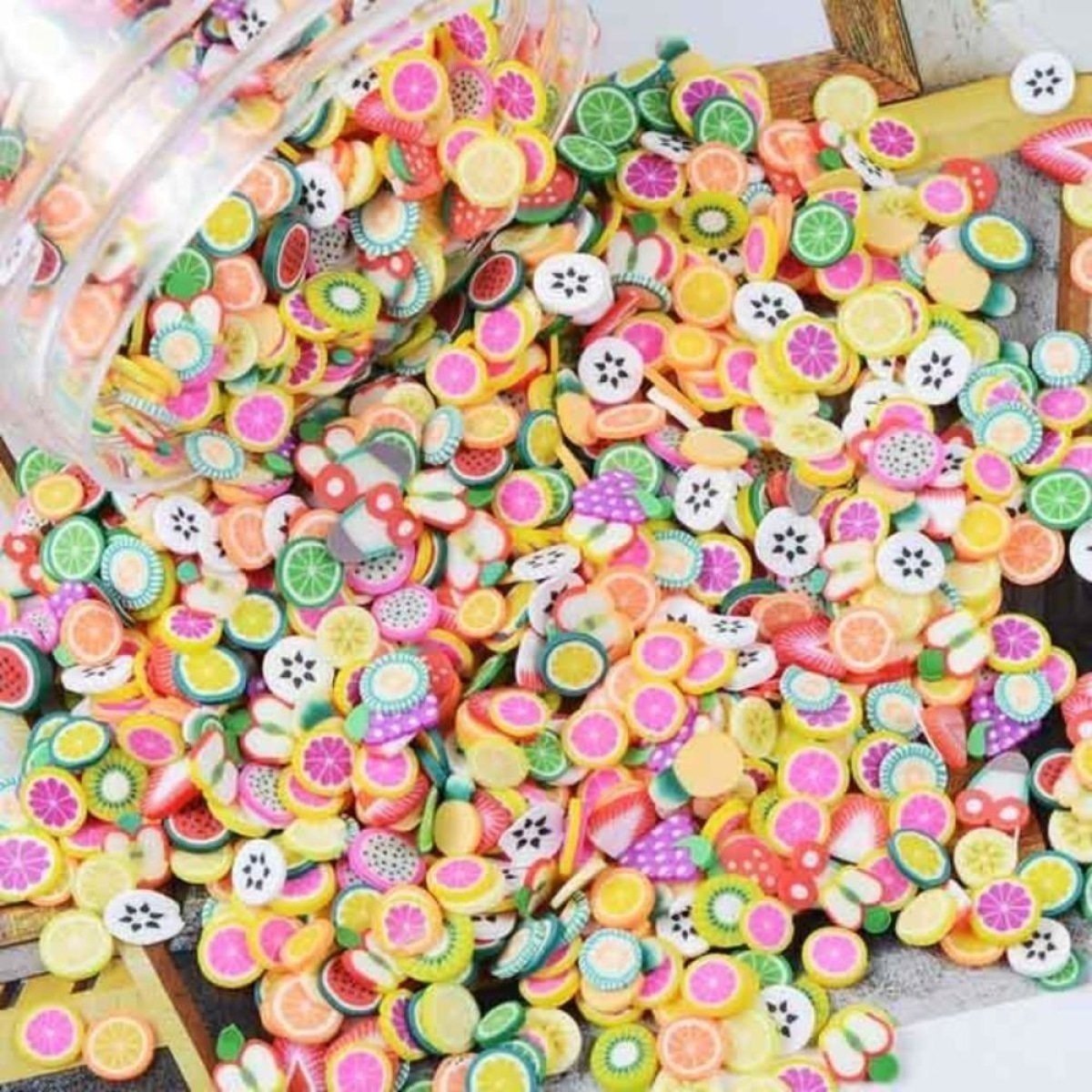 1000pcs Fruit Slice Nail Art Slices Charms 10g Decorations - Mixed - - Asia Sell