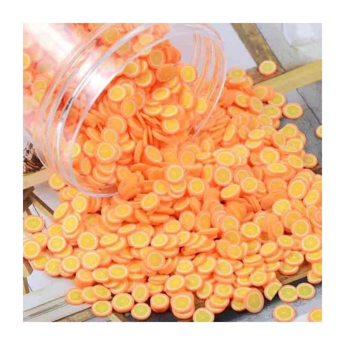 1000pcs Fruit Slice Nail Art Slices Charms 10g Decorations - Oranges - Asia Sell