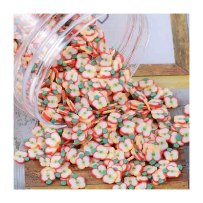 1000pcs Fruit Slice Nail Art Slices Charms 10g Decorations - Red apples - Asia Sell