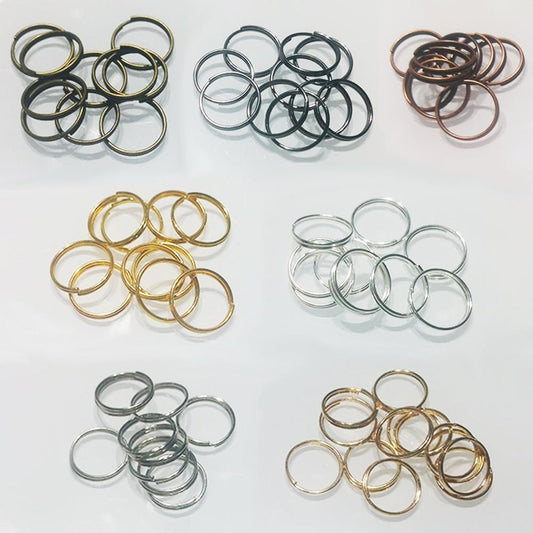 1000pcs Split Key Rings Small 4mm 5mm 6mm 8mm 10mm 12mm Silver Gold Keyrings Keys Holders - 12mm Bronze - Asia Sell