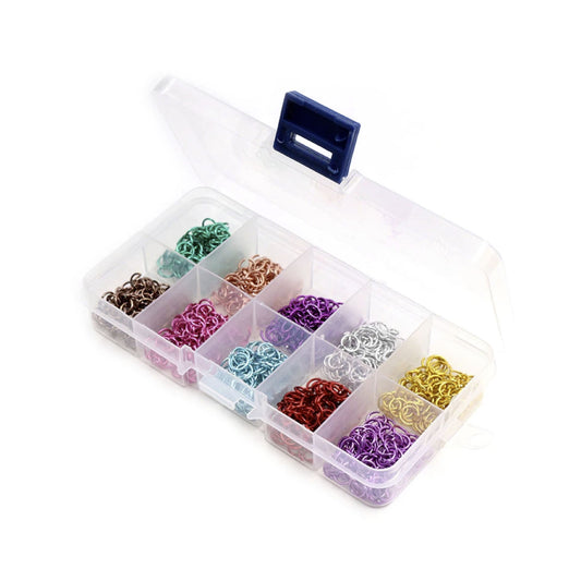 1000pcs Box 6mm Aluminium Open Jump Rings for Necklace Keychain Bracelet DIY Jewellery Making Small Keyring - Asia Sell