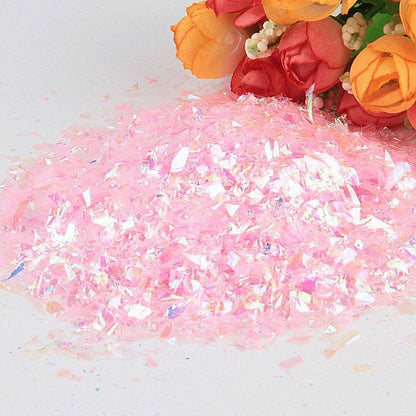 100g Holographic Nail Decoration Flakes Glitter DIY Nail Art 3D Sequin - White - - Asia Sell