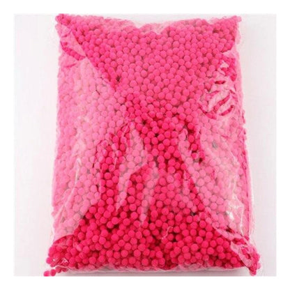 100g Pompoms 10mm Soft Fluffy Plush Balls Crafts Toys DIY Christmas Mixed - Aqua - Asia Sell